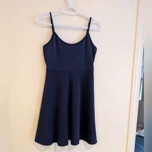 SHEIN Navy Blue Mini Dress with Spaghetti Straps